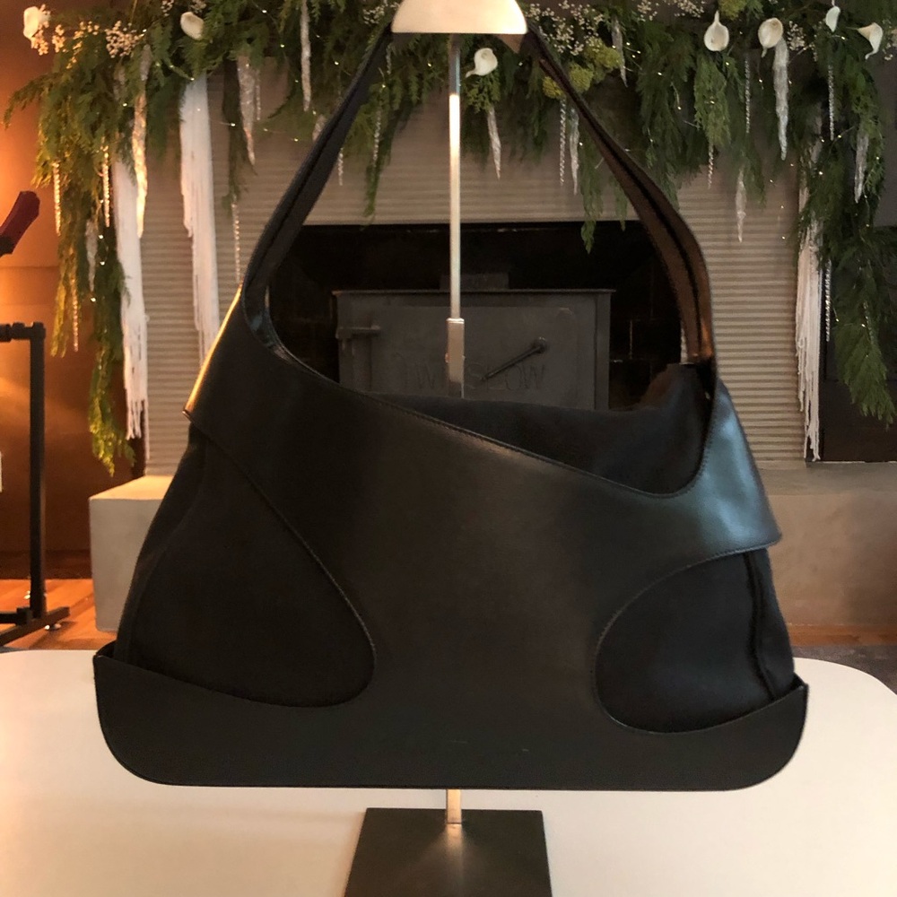 Salvatore Ferragamo cut out Black Shoulder Bag